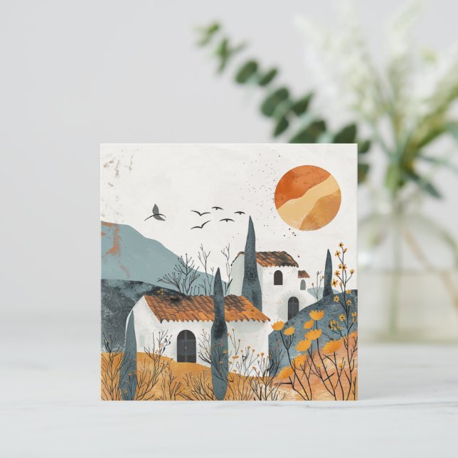 Boho Abstract Landscape (4) (Standing Front)