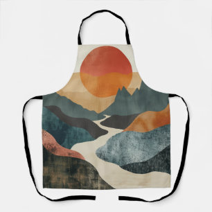 Boho Abstract Landscape (5) Apron