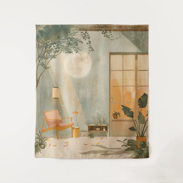 Boho Abstract Landscape (6) Tapestry (Front)
