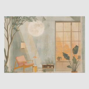 Boho Abstract Landscape (6) Tissue Paper