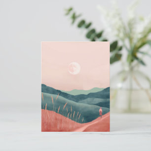 Boho Abstract Landscape (7) Postcard
