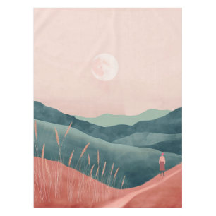 Boho Abstract Landscape (7) Tablecloth