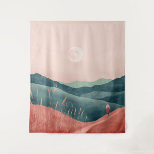 Boho Abstract Landscape (7) Tapestry