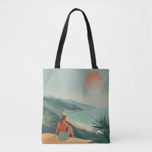 Boho Abstract Landscape (9) Tote Bag