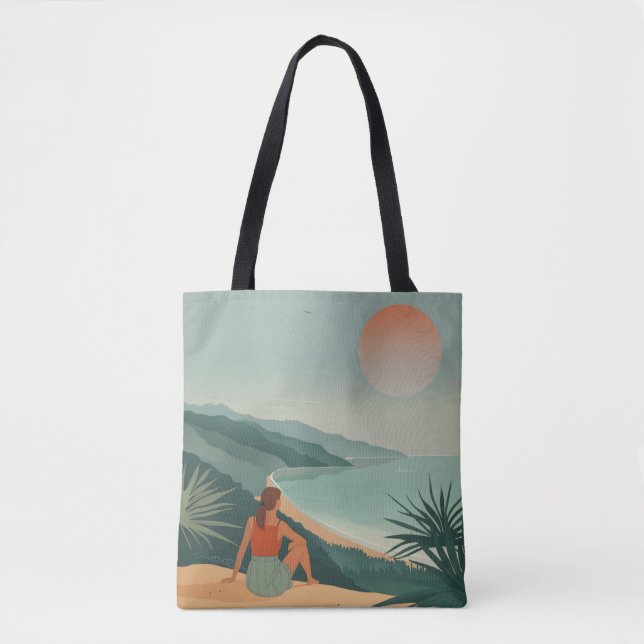 Boho Abstract Landscape (9) Tote Bag (Front)