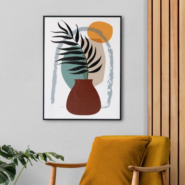 Boho Abstract Landscape, Stretched Large Finished Canvas Print (Creator Uploaded)