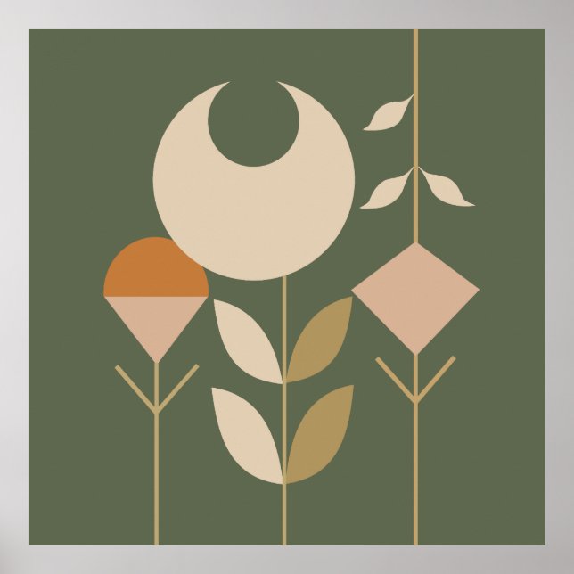 Boho Abstract Lily Poster (Front)