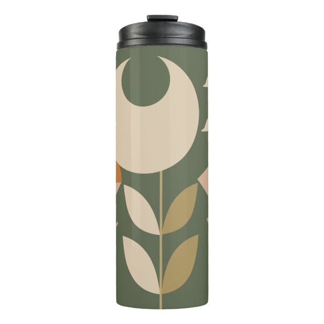 Boho Abstract Lily Thermal Tumbler (Front)