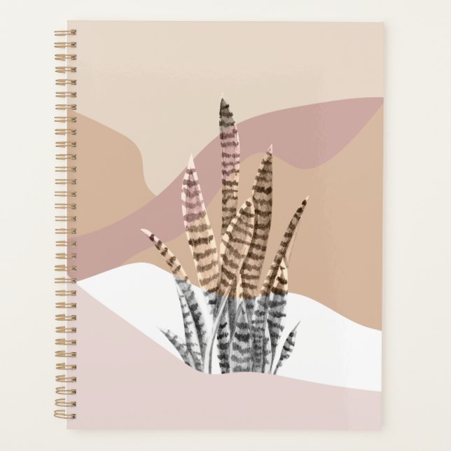 Boho Abstract Modern Succulent Planner (Front)