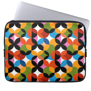BOHO Abstract Pattern Colourful Mid Century Modern Laptop Sleeve