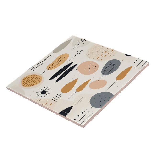 Boho Abstract Retro Popular Collection Tile (Side)