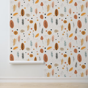 Boho Abstract Retro Trendy Collection Wallpaper