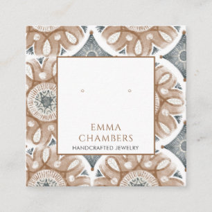 Boho Abstract Shapes Earring Display Card