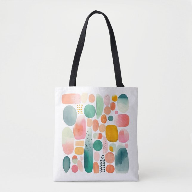 Boho Abstract Tote Bag (Front)