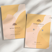 Boho Abstrait Shapes Earring Display avec logo