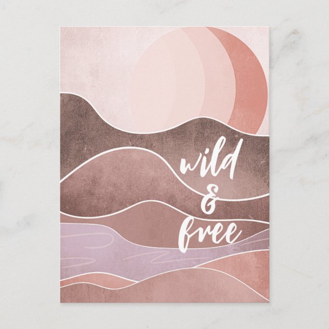 Boho Aesthetic Collage Post Card 031 (Front)