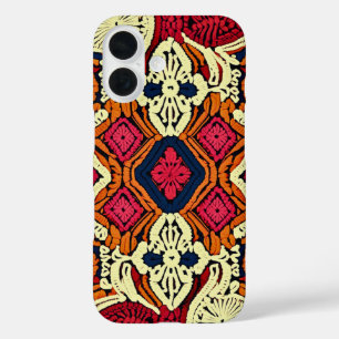 Boho Aesthetic Faux Crochet  iPhone 16 Case