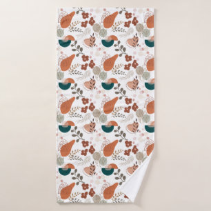 BOHO Aesthetic Pattern A10 Bath Towel