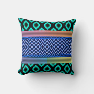 Boho Afro Ethnic Throw Pillow