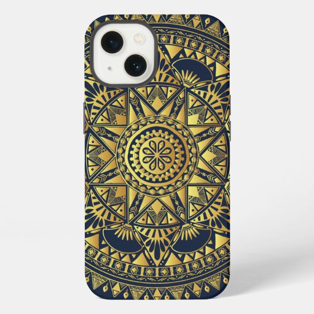 Boho and Mandala Pattern Style iPhone Case (Back)