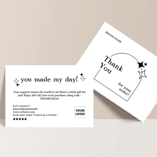 Boho Arch Business Thank You Card (Creator Uploaded)