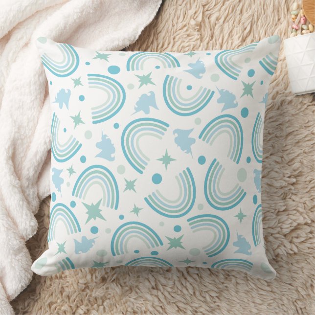 Boho Arch Geometric Pattern Throw Pillow (Blanket)