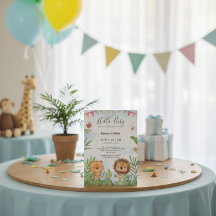 Boho Arch Greenery Woodland Animals Baby Shower