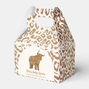 Boho Arch Holy Cow Western Baby Shower Favor Box