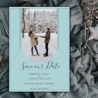 Boho Arch Photo Save the Date | Sarcelle