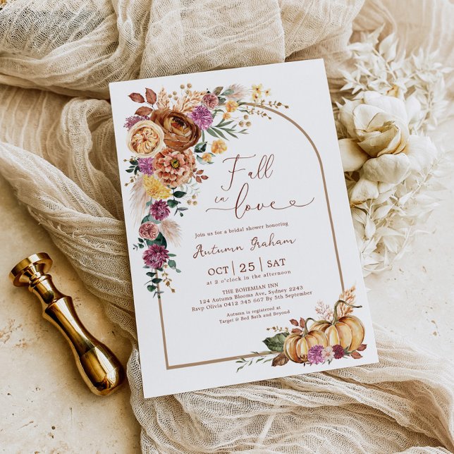 Boho Arch Pumpkin Fall in Love Bridal Shower (Creator Uploaded)