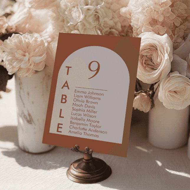 Boho Arch Wedding Table Cards Seating Plan (Boho Arch Wedding Table Cards Seating Plan)