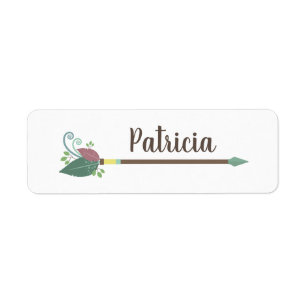 Boho arrow design, custom name