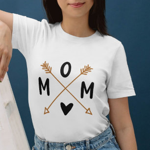 Boho Arrow MOM Shirt – Minimalist Tribal Mom