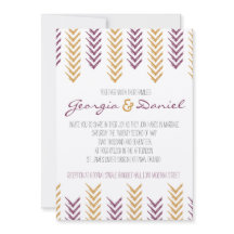 Boho Arrowhead Wedding Invitation