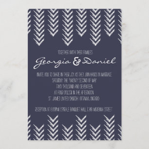 Boho Arrowhead Wedding Invitation