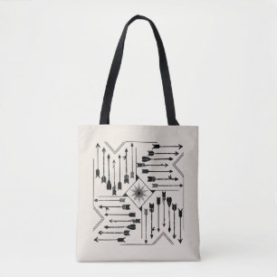 Boho Arrows and Sun V12 Sq ID748 Tote Bag