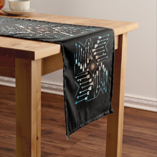 Boho Arrows and Sun V1 ID748 Short Table Runner
