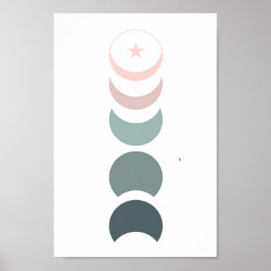 boho art moderne mur Imprimer, Poster de valeur Pa