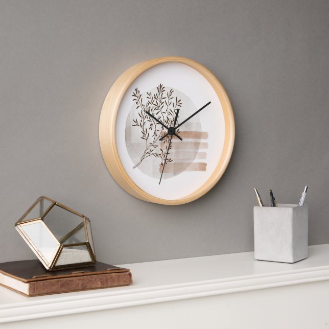 Boho Art Wall Clock - Embrace Bohemian Style (Office)