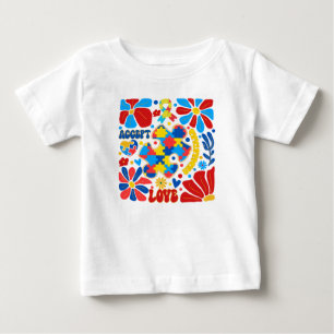 Boho Autism Awareness Baby T-Shirt