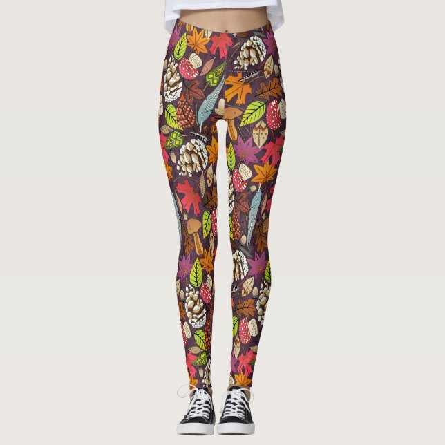 boho automne cassis leggings (Devant)
