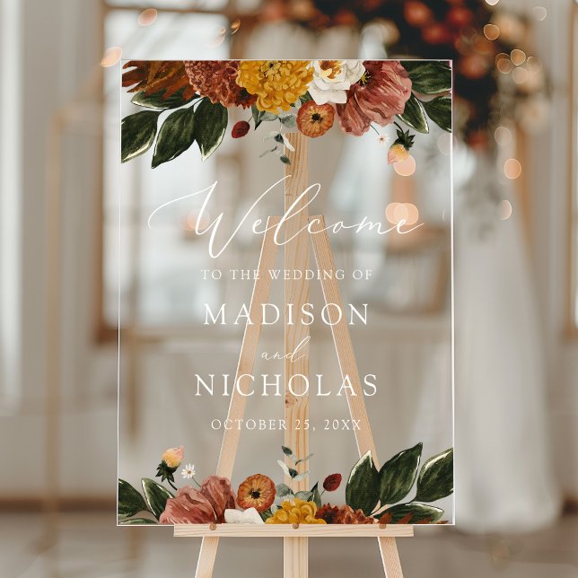 Boho Automne Floral Mariage Bienvenue (Créateur téléchargé)