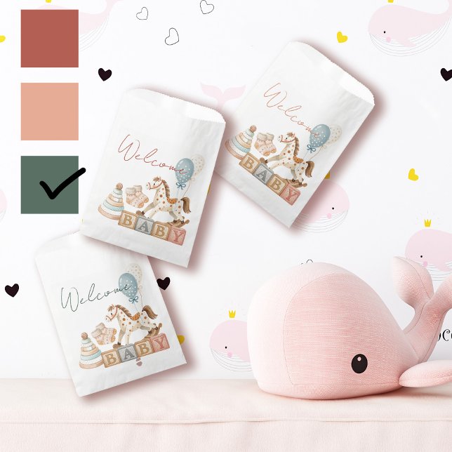 Boho Autumn Baby Shower Personalized  Favour Bag (Boho Autumn Baby Shower Personalized Favor Bag)