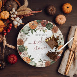 Boho Autumn Bridal Shower Paper Plate<br><div class="desc">Starting with a fabulous printed invitation, set the tone with a unique design then carry the theme through the entire event. Your event will be picture perfect from beginning to end with special little extras. At the party, consider personalized party favours for an extra special touch. These designs can be...</div>