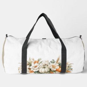 Boho Autumn Floral Arrangement Duffle Bag