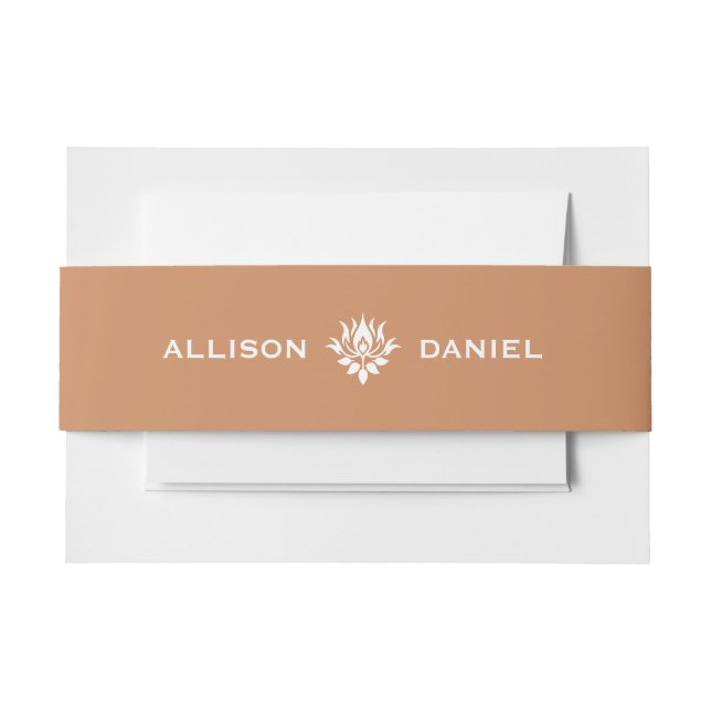 Boho Autumn |  Invitation Belly Band (Front Example)