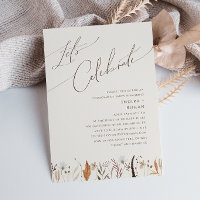 Boho Autumn Wildflower | Beige Let's Celebrate