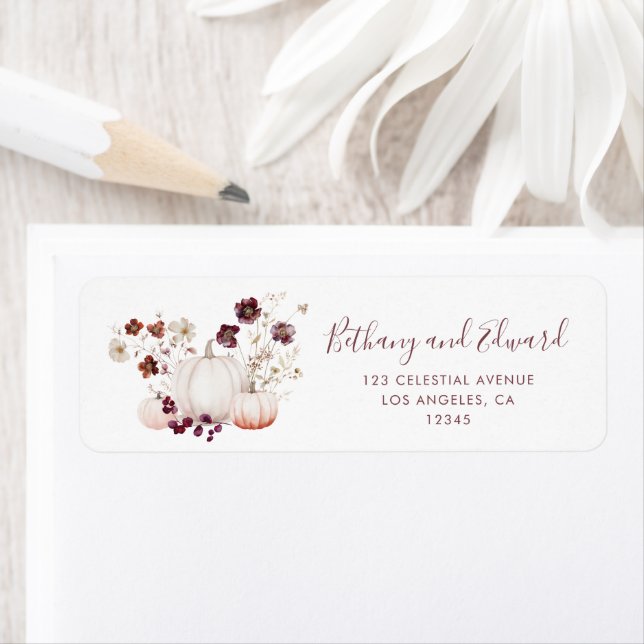 Boho Autumn Wildflower Pumpkin Wedding (Insitu)