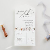 Boho Autumn Wildflower Simple Casual Seal and Send