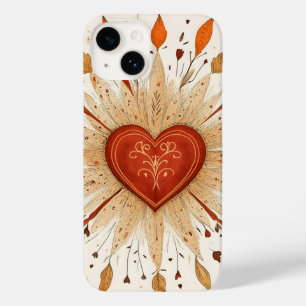 Boho Autumnal Heart Illustration Case-Mate iPhone 14 Case